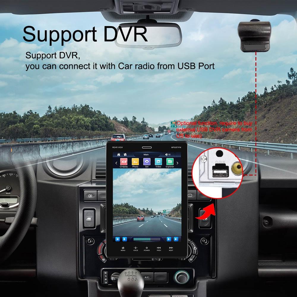 9.5 Inch Carplay Mp5 Player With 4 Light Camera - Standard Style