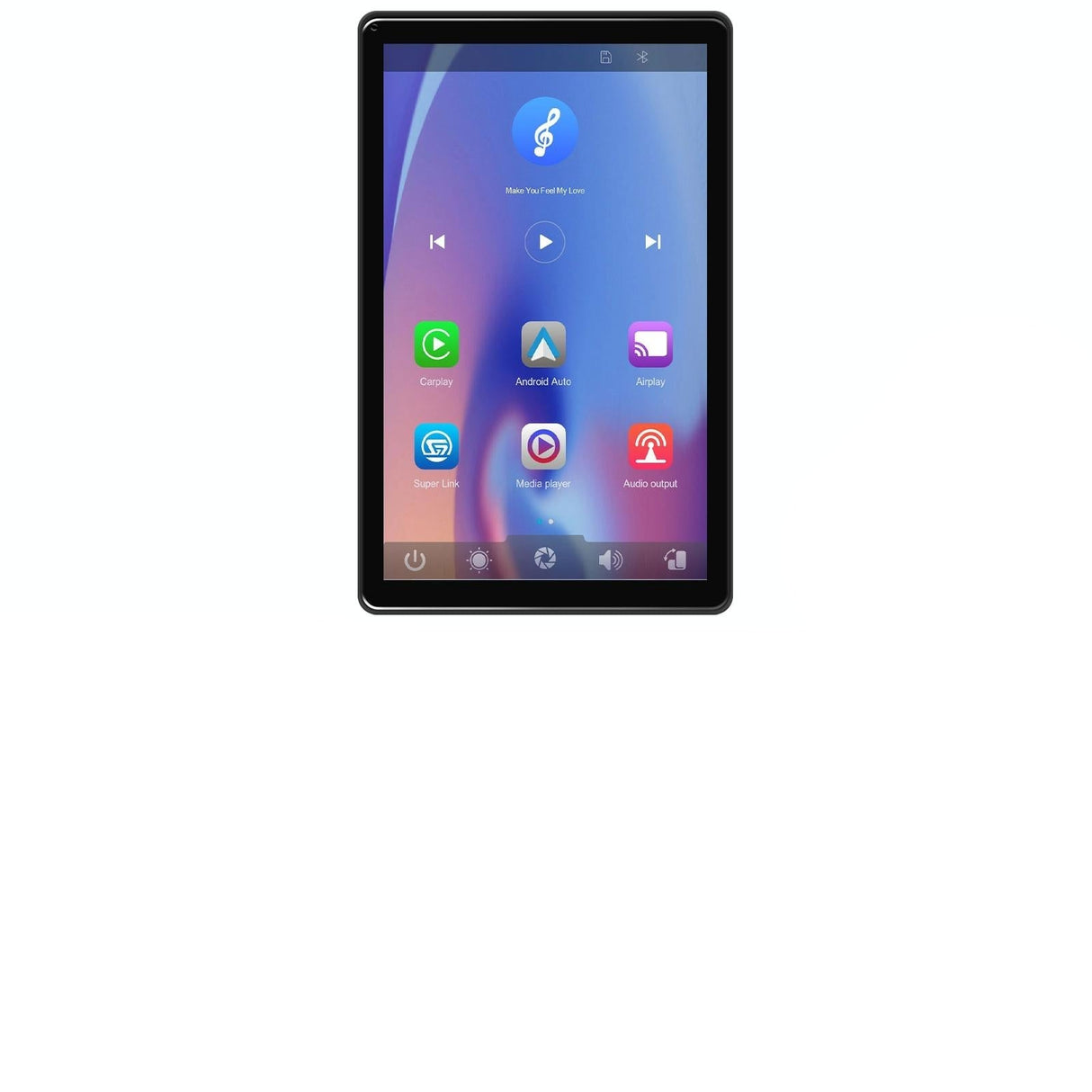 8 Inch Full Touch Car Screen Player - Horizontal / Vertical Carplay / Android Auto - With Camera