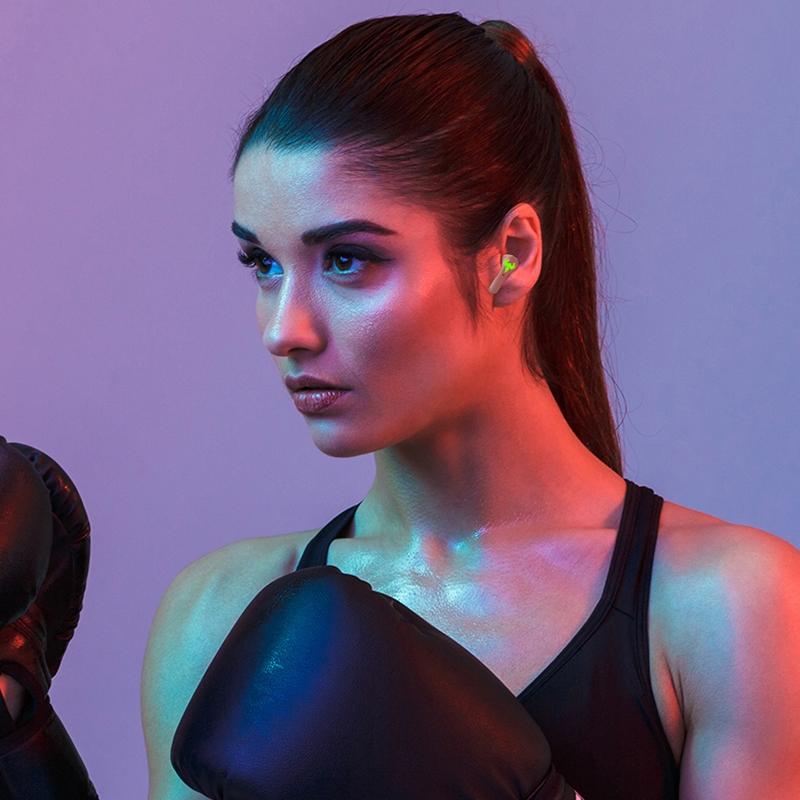 Low Latency Wireless Bluetooth Game Earphones with Colourful Lights - Non-Digital Display