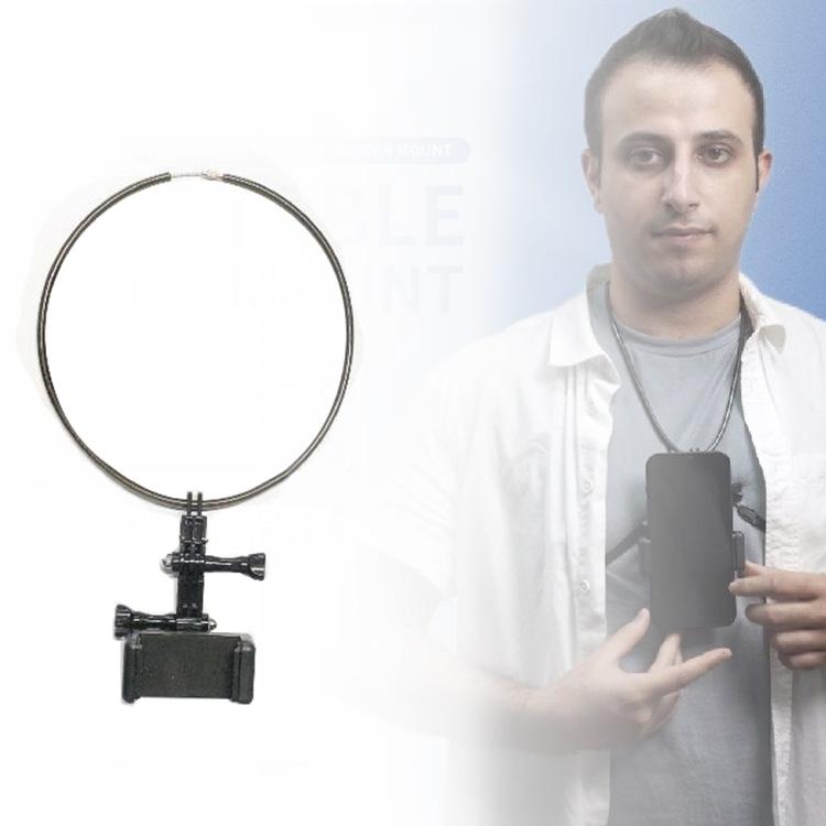 Flexible Neck Mount for Gopro and Smartphones - Compatible with Action Cameras