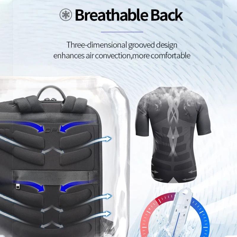 Waterproof Business Laptop Backpack - Genuine Leather Lightweight - Flagship