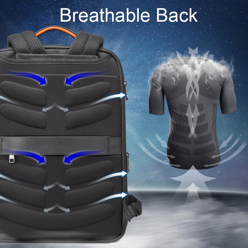 Waterproof Anti-theft Laptop Backpack with Usb Charging - Expansion