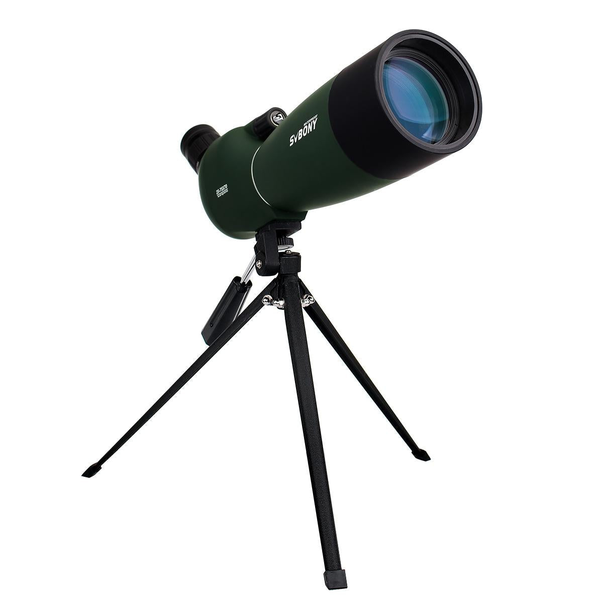 High Definition Birding Scope with Tripod - 25-75x70 - Green Film - 19Mm Eyepiece Red Film