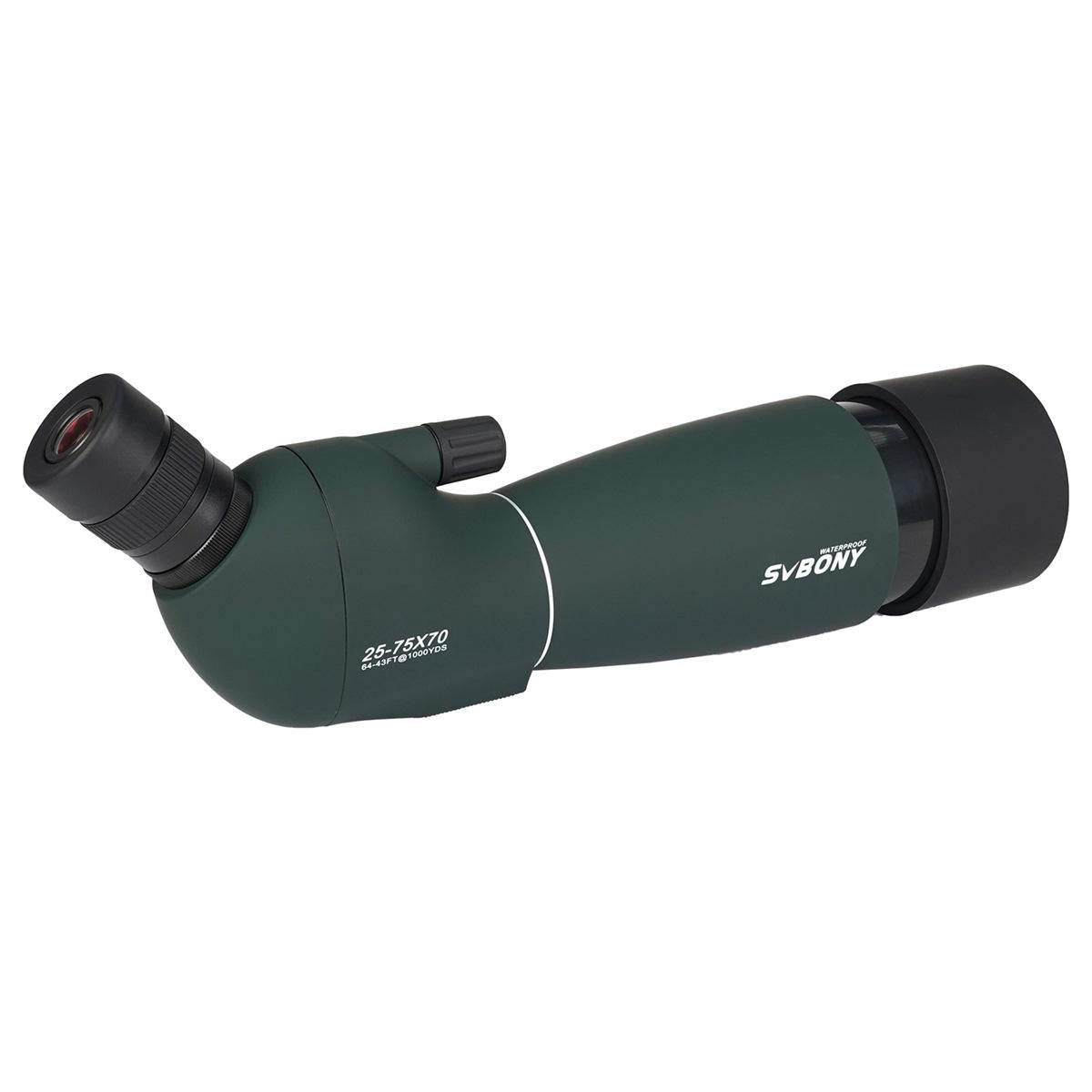 High Definition Birding Scope with Tripod - 25-75x70 - Green Film - 19Mm Eyepiece Red Film