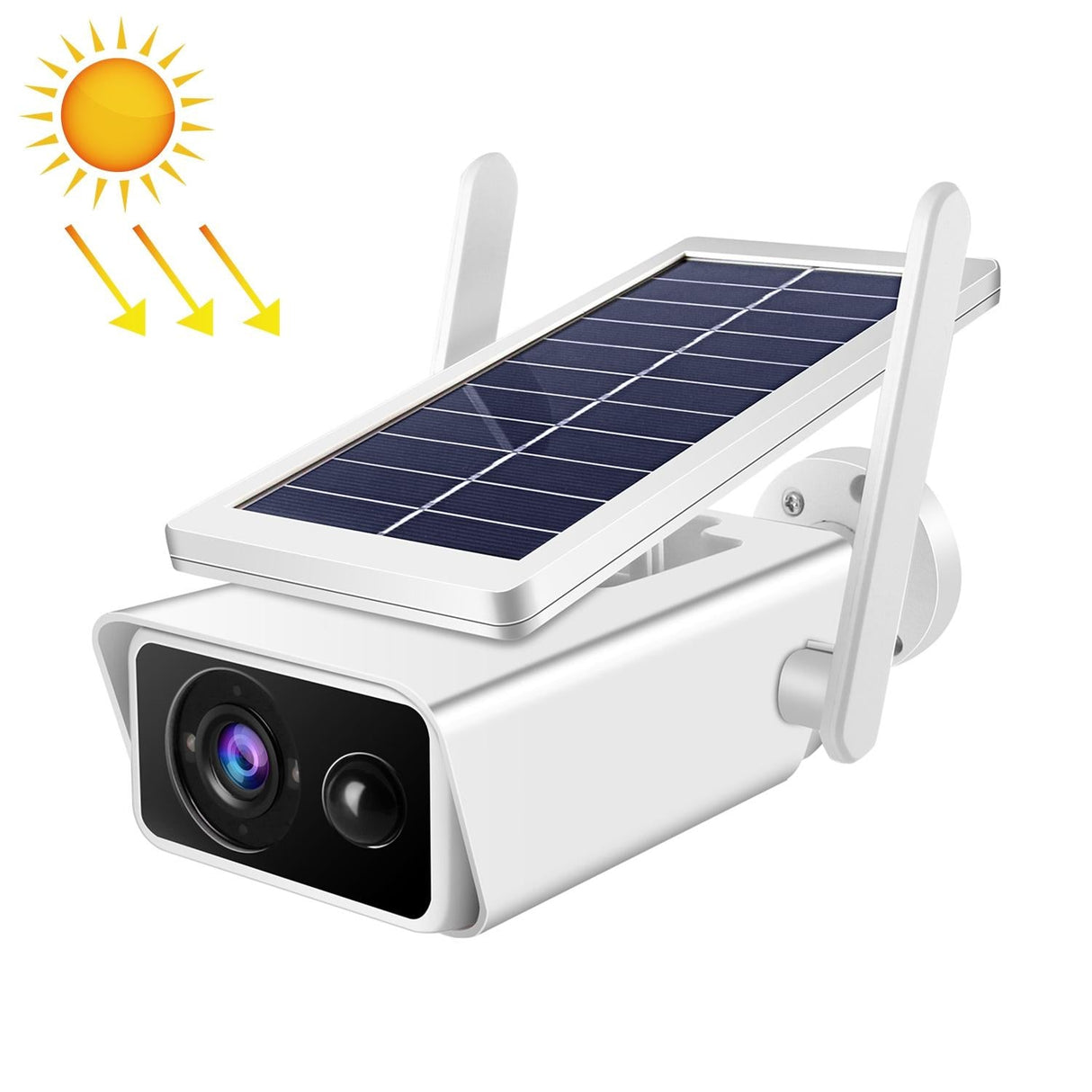 Solar-Powered 1080P Wifi Security Camera With Night Vision And Two-Way Audio