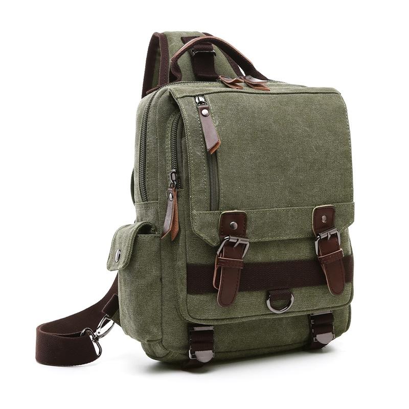 Canvas Chest Bag For Outdoor Travel Messenger Style