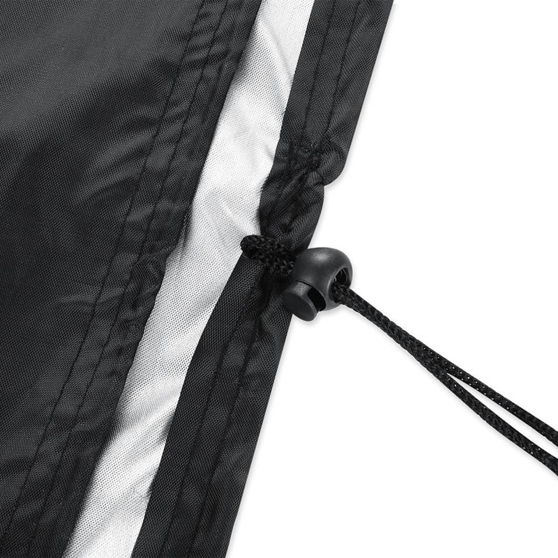 Waterproof 210d Oxford Cloth Cover for Outdoor Furniture Set - Protects from Uv Dust and Rain - 213 x 132 x 74cm - Black