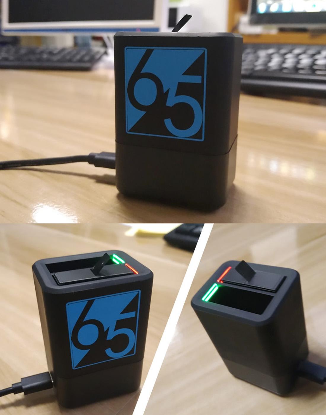 Usb-c Dual Battery Charger for Gopro Hero6 / 5 with Cable