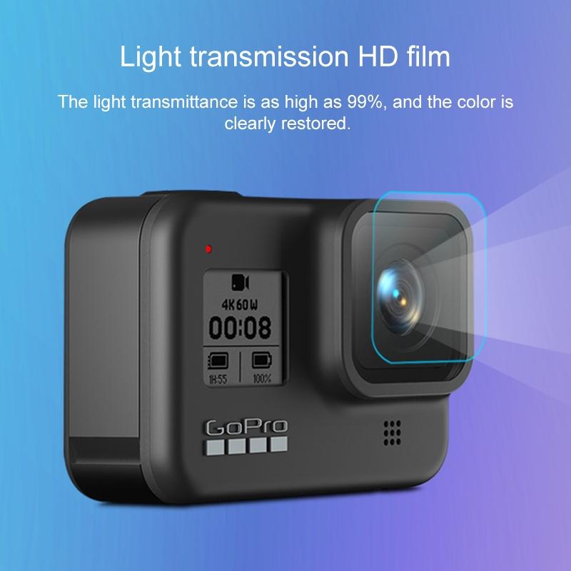 Protective Film and Screen Protector for Gopro Hero8 Camera Lens and Lcd Display
