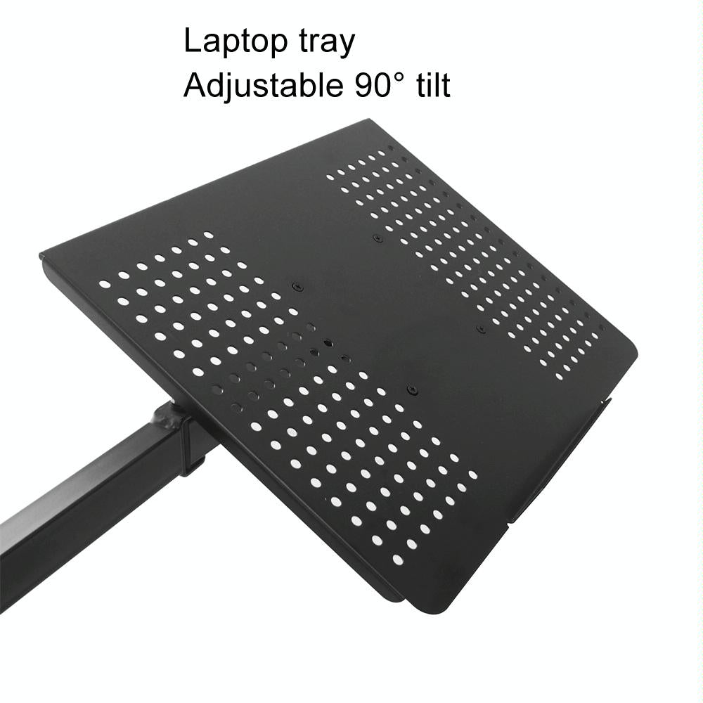 Rotatable Dual Screen Laptop Stand for Desktop