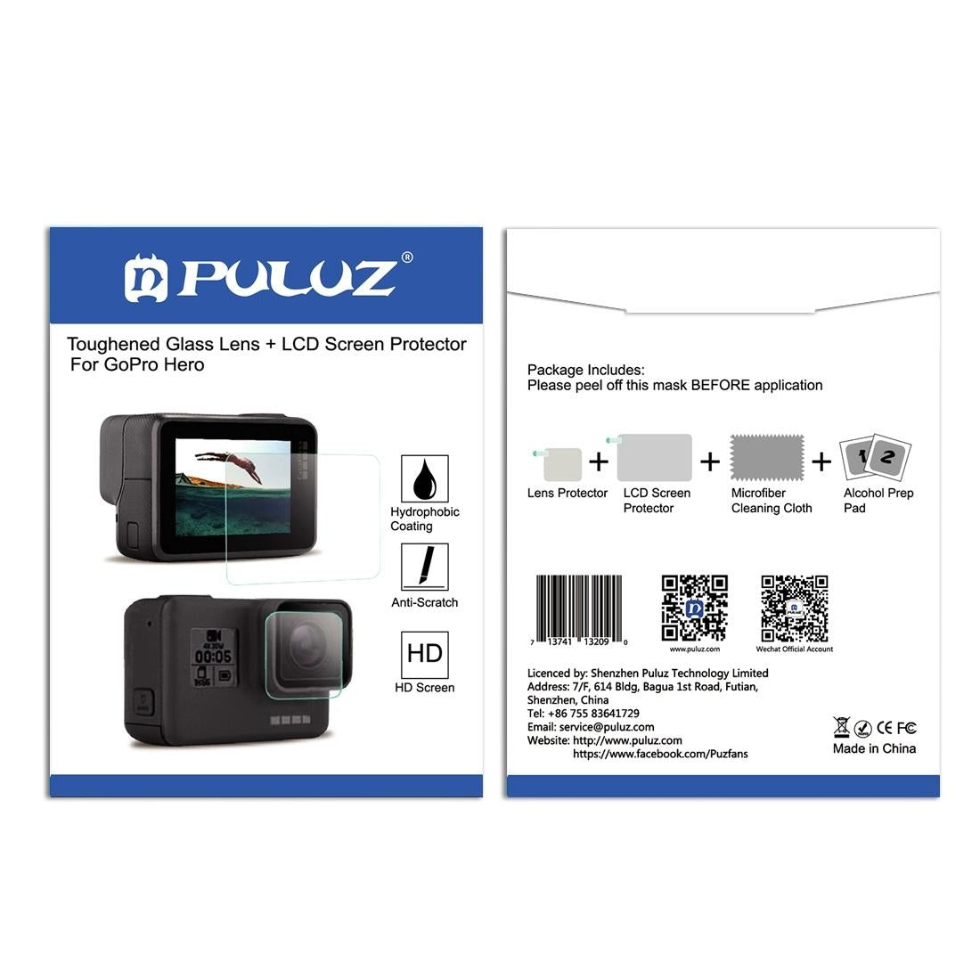 Tempered Glass Screen Protector for Gopro Hero7 / 6 / 5 - Hd Clarity