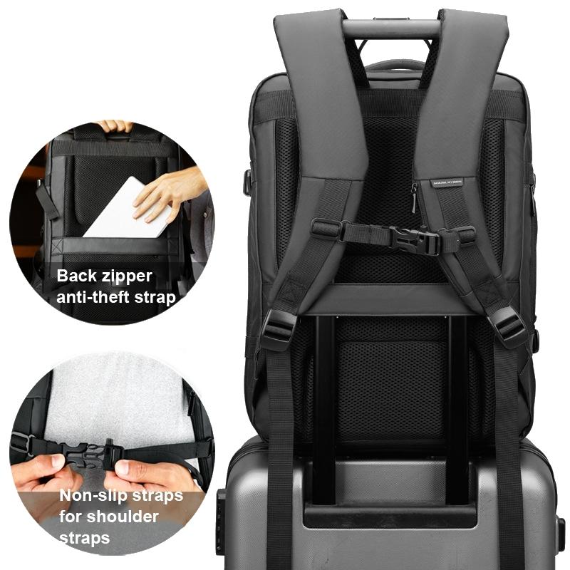 Large Capacity Raincoat Style Oxford Backpack for Men - 17.3 Inch