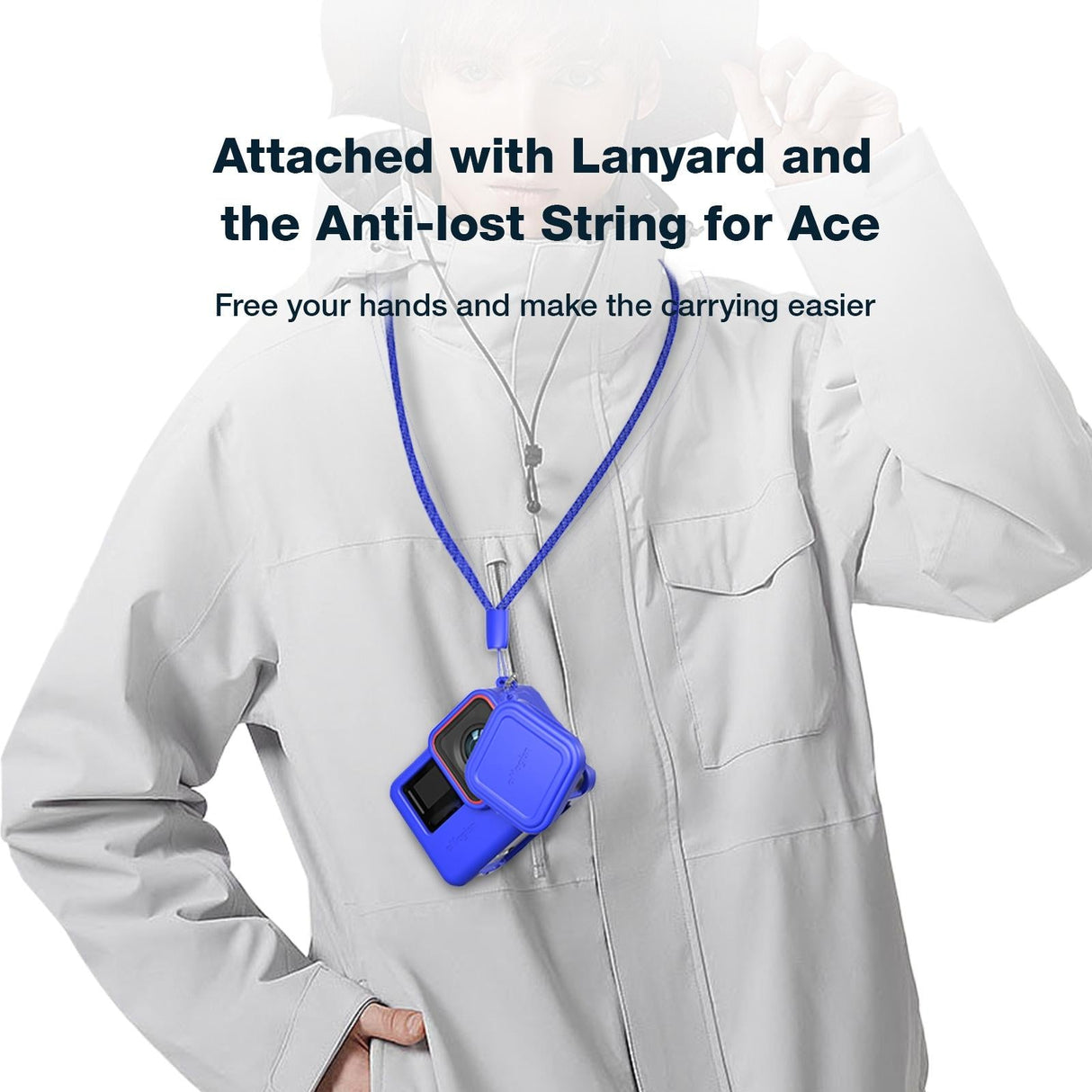 Silicone Case for Insta360 Ace Camera - Protect your Gear - For Insta360 Ace (Black)