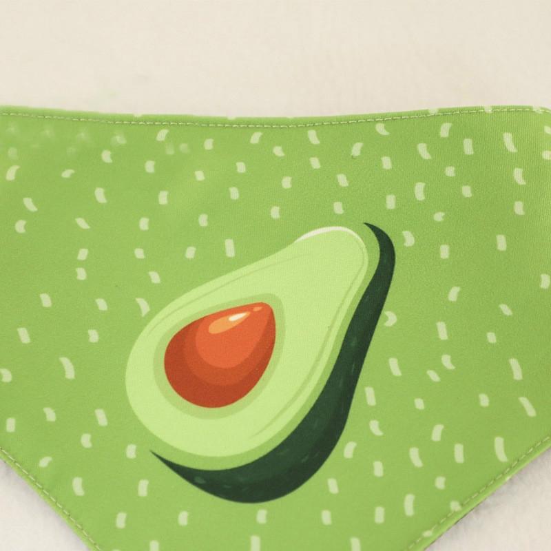 Refreshing Avocado Pet Scarf Three-Layer Thickened Waterproof Saliva Towel - Size M