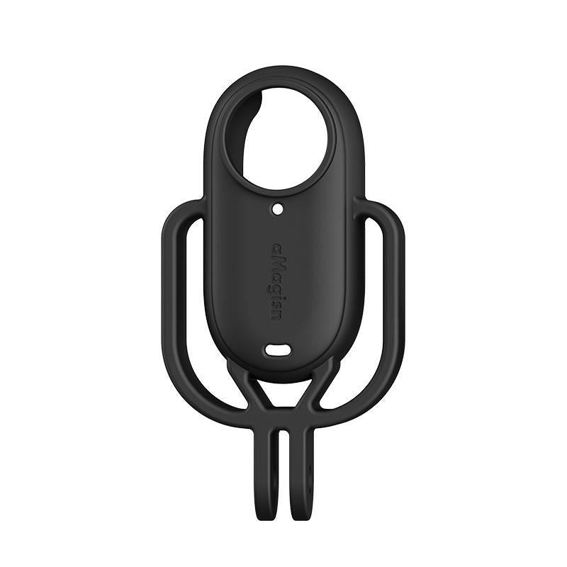 Amagisn Silicone Case for Insta360 Go 3 Camera - Horizontal - Horizontal Black