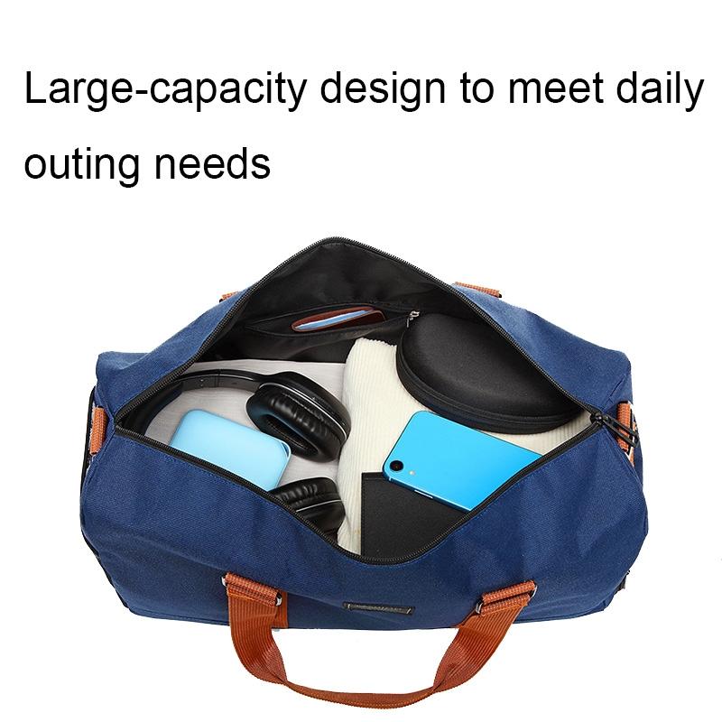 Blue Waterproof Gym Bag with Wet / Dry Separation - 9921 Gray