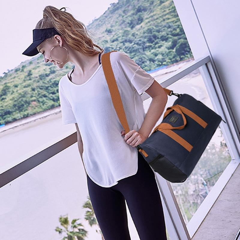 Blue Waterproof Gym Bag with Wet / Dry Separation - 9921 Gray