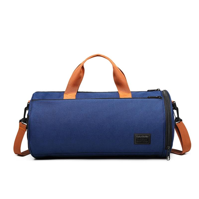 Blue Waterproof Gym Bag with Wet / Dry Separation - 9921 Gray