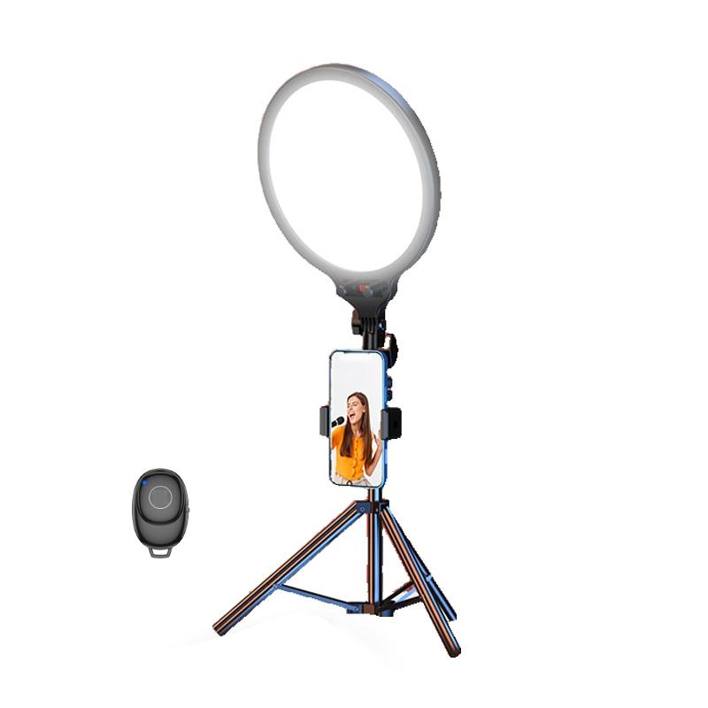 Full-screen 12.6 Selfie Ring Light Tripod Set - 210cm for Live Stream - 210Cm Bracket