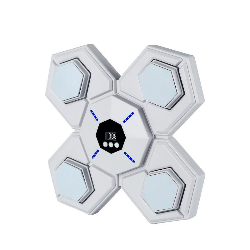 Rechargeable Bluetooth Boxing Machine With Adult & Child Gloves - Blue - With Child Golves Pink Blue