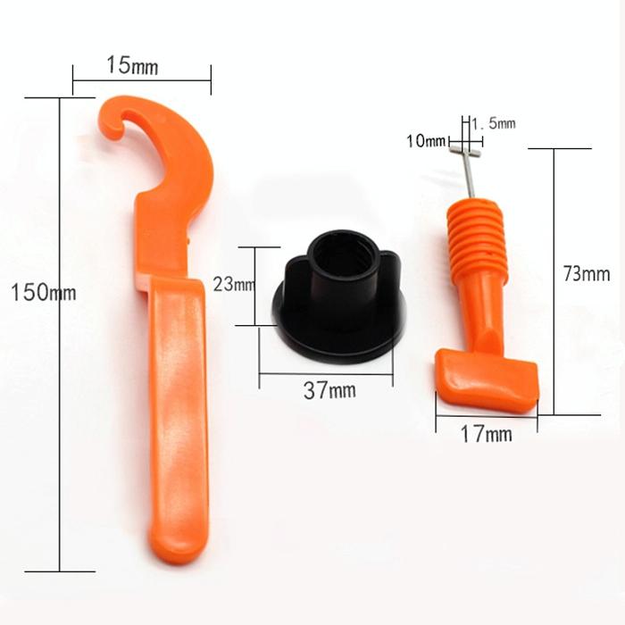 50-pack Tile Leveling Clips for Perfect Paving Alignment