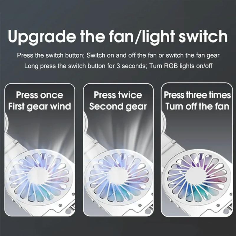 Foldable Laptop Cooling Stand with Ambient Light - Gray