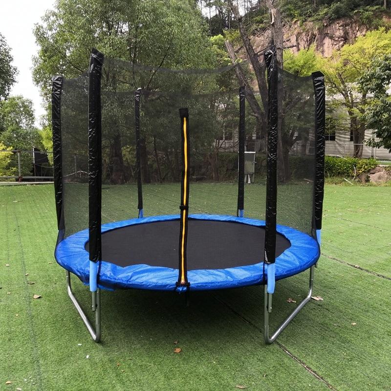 6 Pole Outdoor Trampoline Safety Net 1.5M Diameter Jump Pad