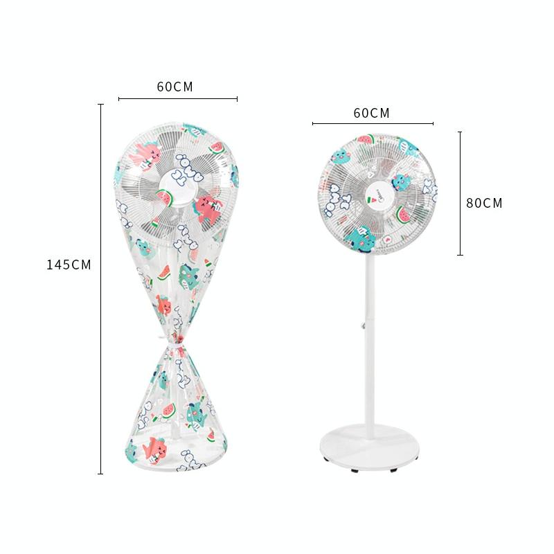Waterproof Dustproof Fan Cover - Little Dinosaur Design