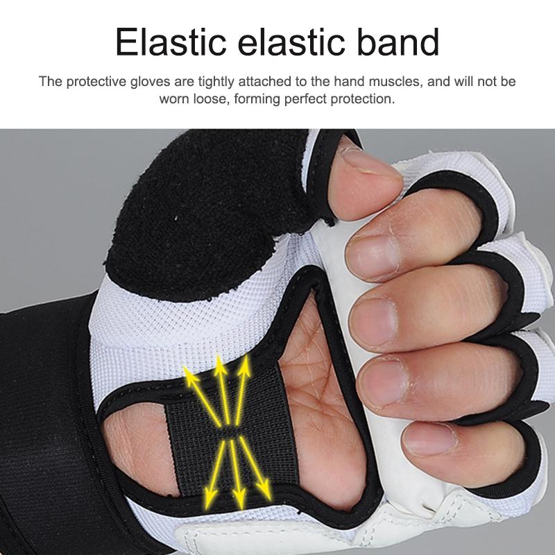 Adult Half Finger Sandbag Training Boxing Gloves - Pu Leather