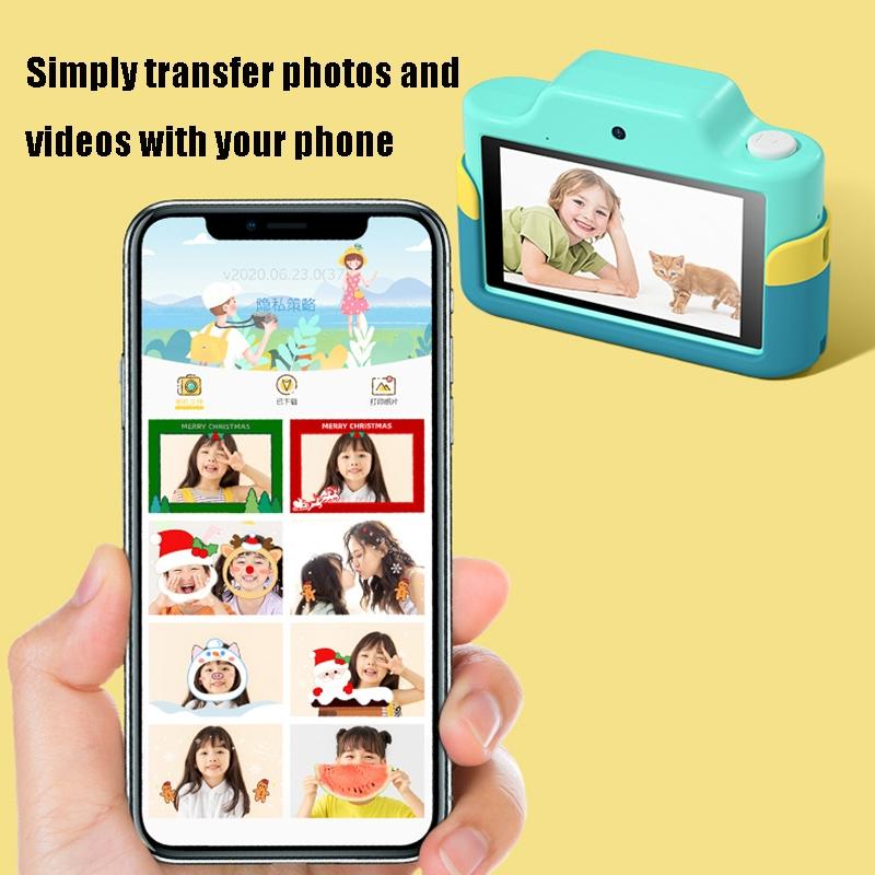 32gb Mini Children's Cartoon Camera Toy with Touch Screen and Dual-lens