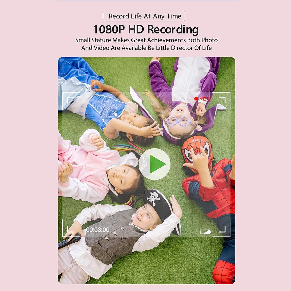 2.0-Inch 4X Zoom Hd Digital Camera For Kids - Blue - Pink