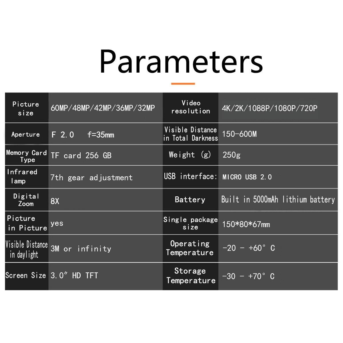 Full Colour 4k Hd Binocular Night Vision for Outdoor Hunting