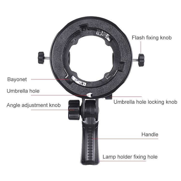Universal S-Type Flash Holder For Multi-Function Camera Accessories