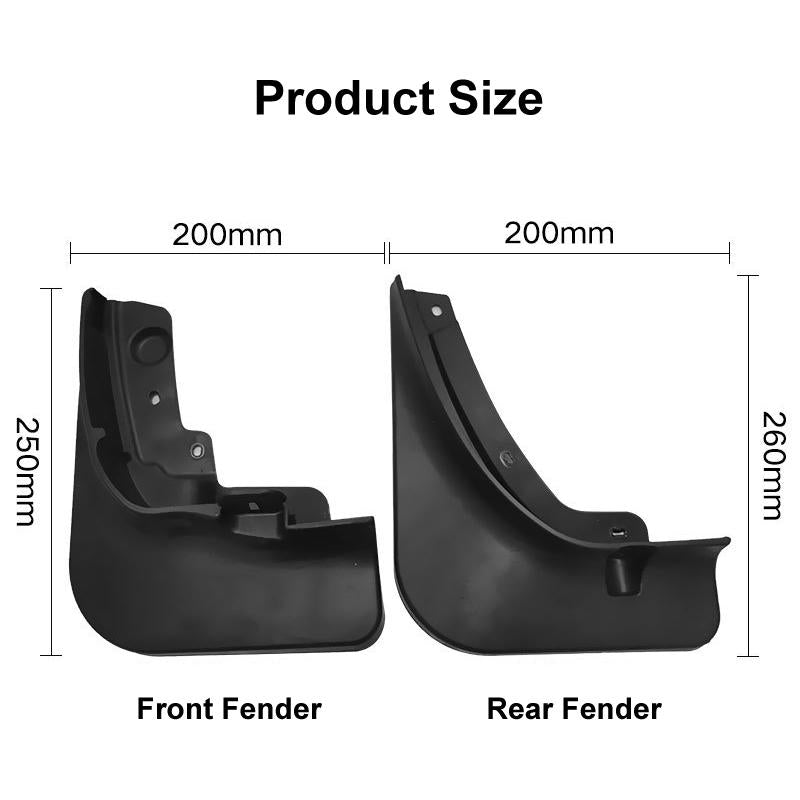 For Haval Jolion 2021 4Pcs / Set Car Auto Soft Plastic Splash Flaps Fender Guard