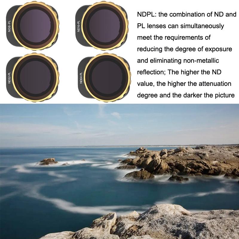 Pro 4-in-1 Mini Camera Filters Nd8 Nd16 Nd32 Nd64