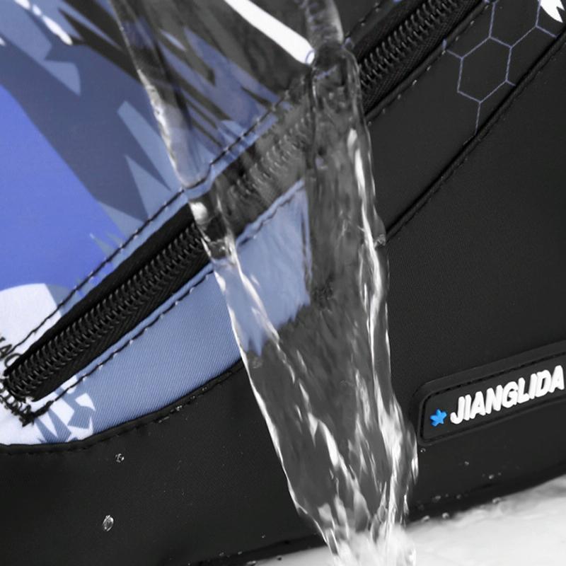 Lightweight 2-in-1 Backpack and Chest Bag for Men - Blue Football - Green Football