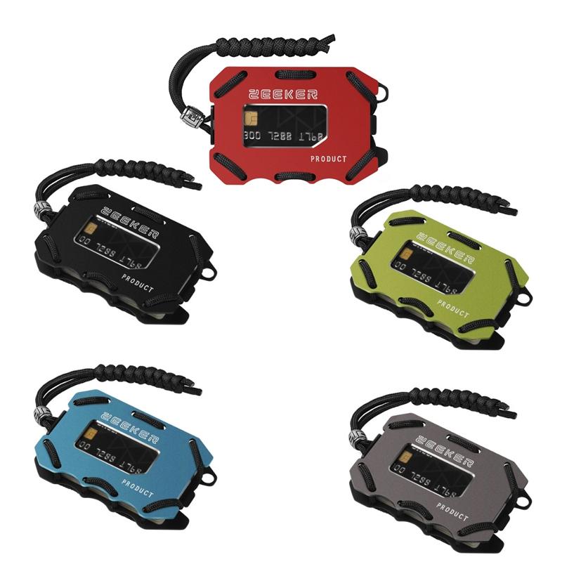 Rfid Metal Card Holder With Bottle Opener Black