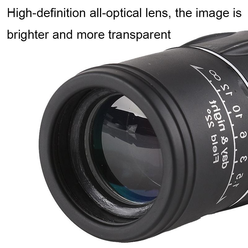 High Definition Monocular Telescope For Outdoor Bird Viewing - 16X52 Green Film - 16X52 With Clip+Tripod