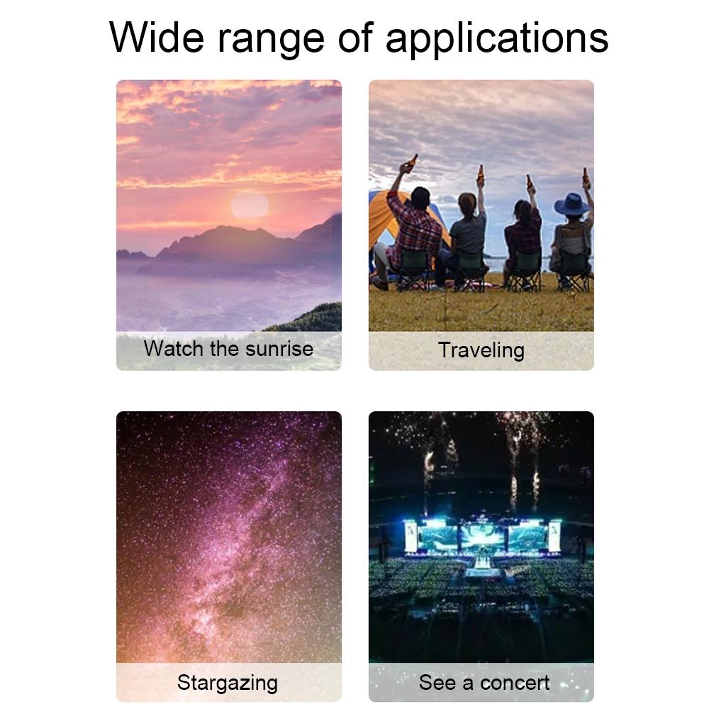 High Definition Monocular Telescope For Outdoor Bird Viewing - 16X52 Green Film - 16X52 With Clip+Tripod