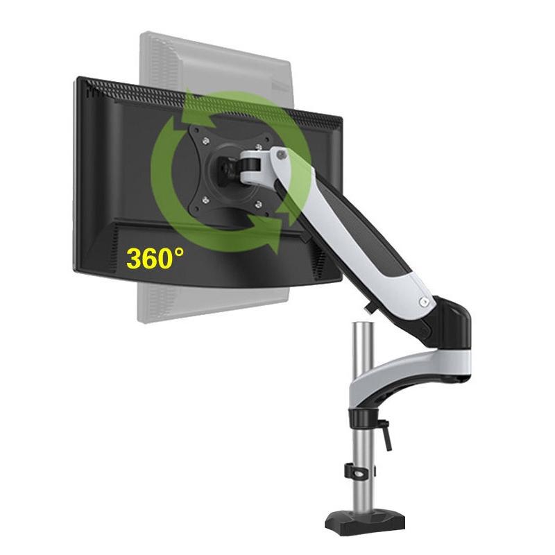 Rotating Desktop Monitor Stand - Lifts and Saves Space