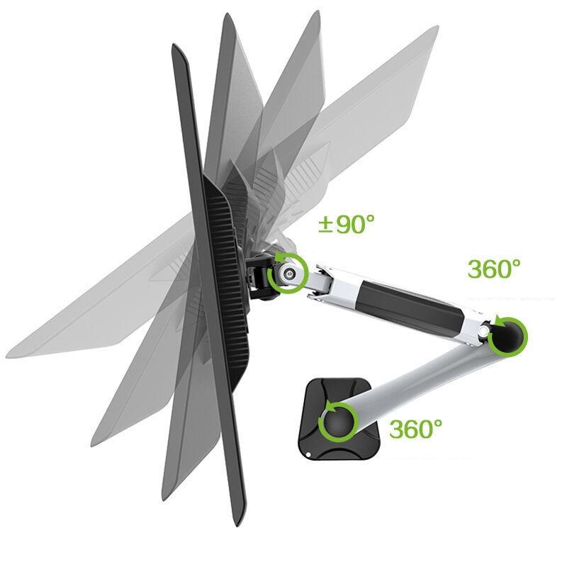 Rotating Desktop Monitor Stand - Lifts and Saves Space