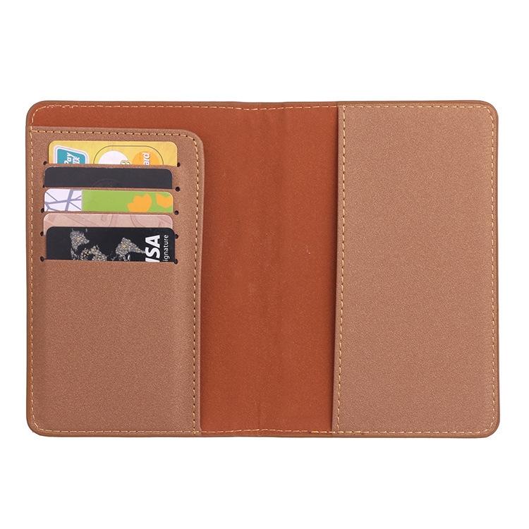 Frosted Pu Multi Card Passport Holder Travel Abroad Sky Blue