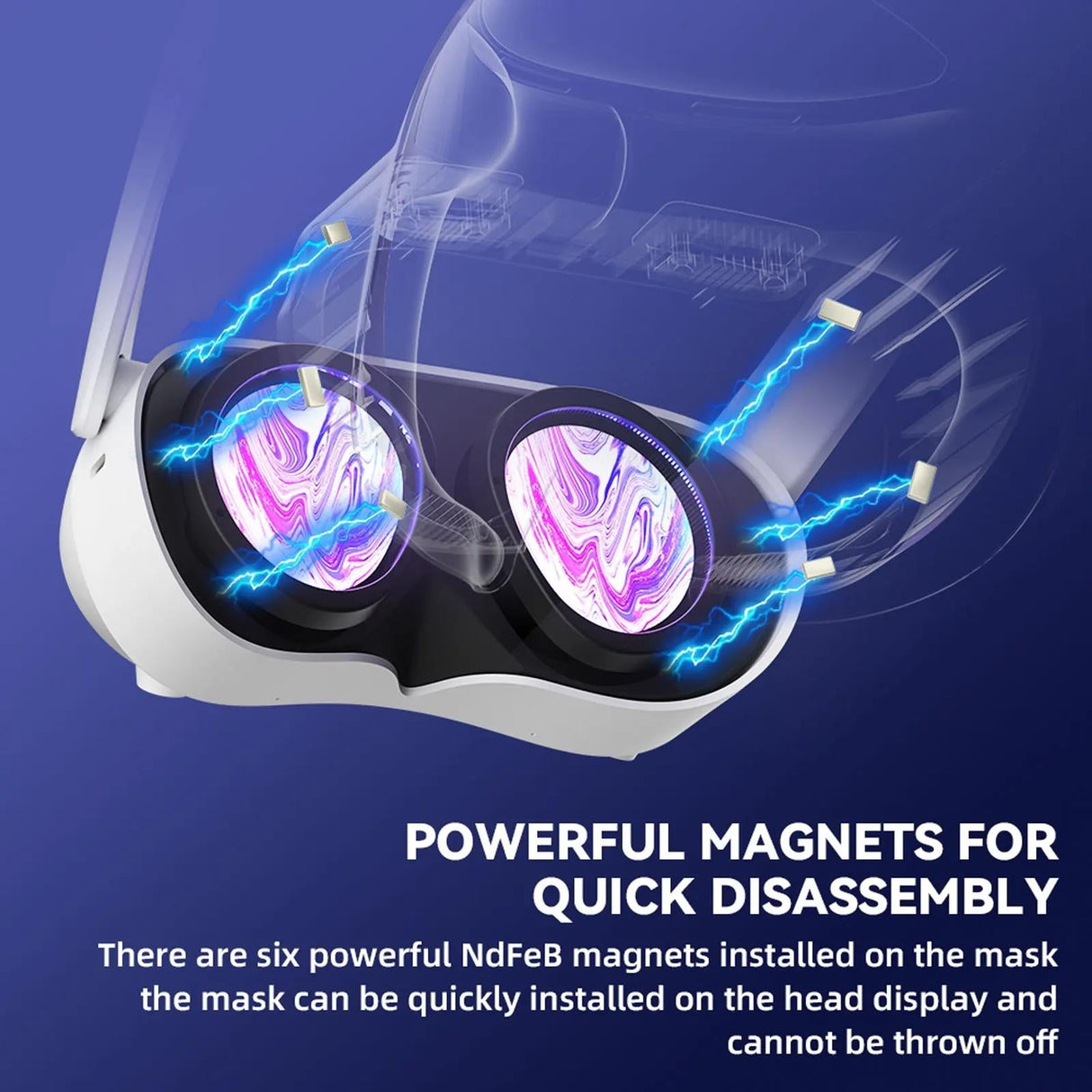 Comfortable Ice Silk Vr Face Cushion for Pico 4 Hibloks - 2Pcs Ice Silk