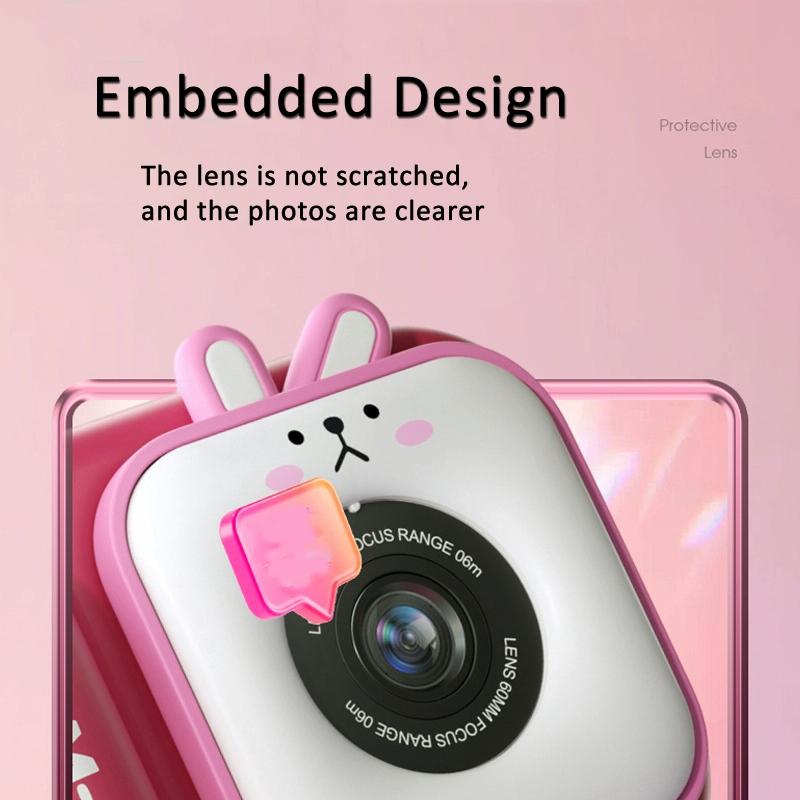 48Mp Dual Lens Kids Digital Camera With 2.4 Ips Screen And 32Gb Tf Card - Blue Fox - With 32G Tf Card Blue Fox