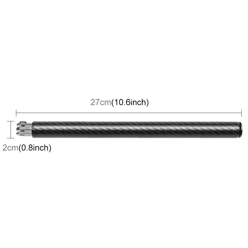 Lightweight Selfie Stick for Action Cameras - Aluminum / Carbon Fiber