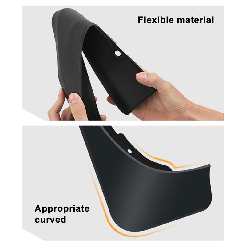 4Pcs / Set Car Auto Soft Plastic Splash Flaps Fender Guard - For Mercedes-Benz C-Class W205 2011-2014