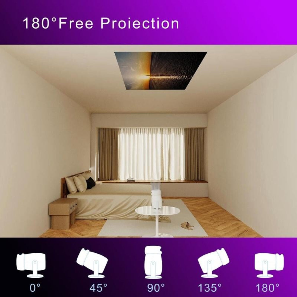 Intelligent Portable Projector With Android 12.0 For Family Use
