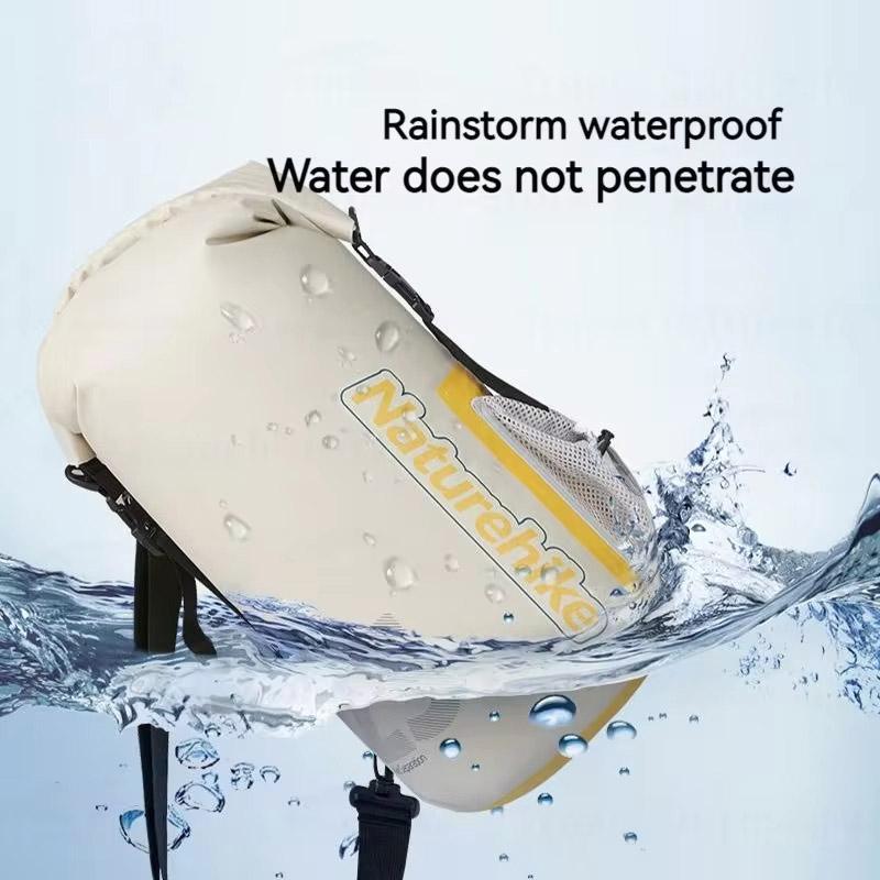 Waterproof Rafting Bag Dry Wet Separate Shoulder Pack For Outdoor Swimming 10L Green - 10L Yellow