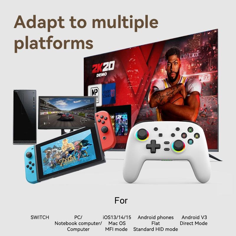 Wireless Gamepad for Nintendo Switch / Pro - Tooth Design - Tbd0603716904 White