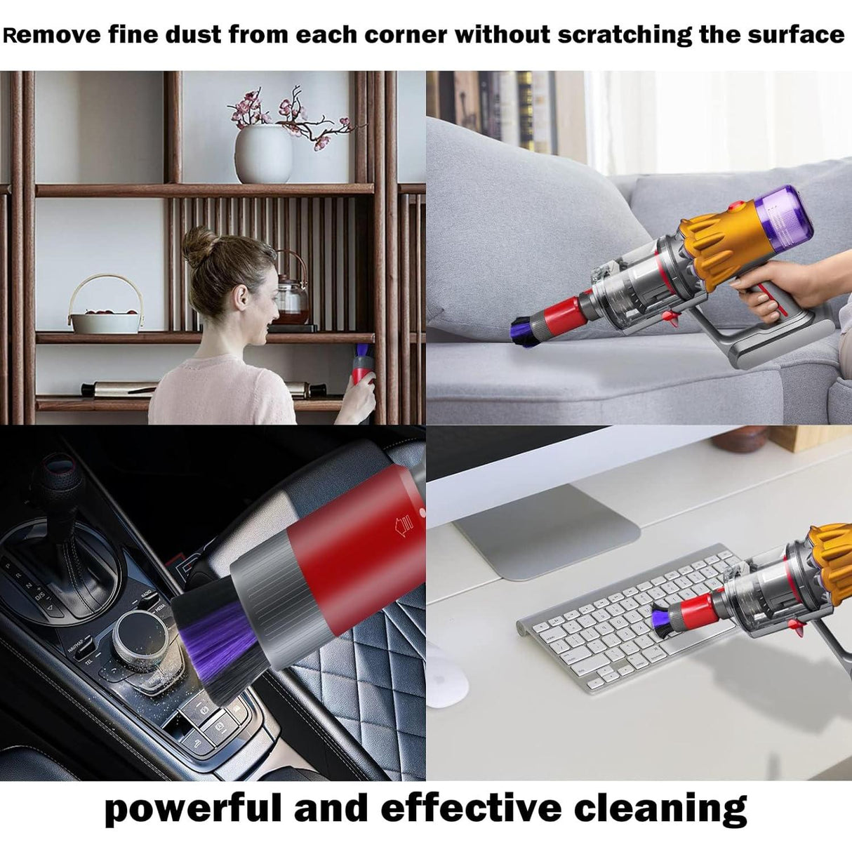 Soft Bristle Dusting Brush for Dyson Vacs V7-v15